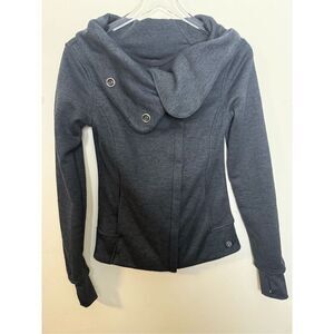 Dover Saddlery Fleece Jacket Womens Cowl Neck Full Zip Equestrian Activewear Gre